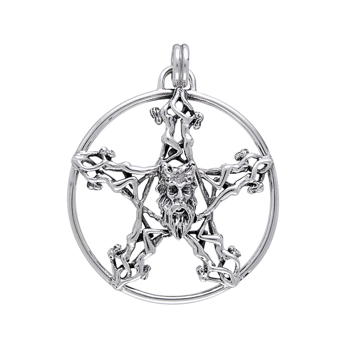 Silver Pentagram Pentacle Pendant TP3299