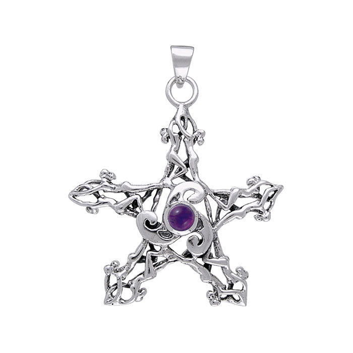Silver Pentagram Pentacle Pendant - Magicksymbols