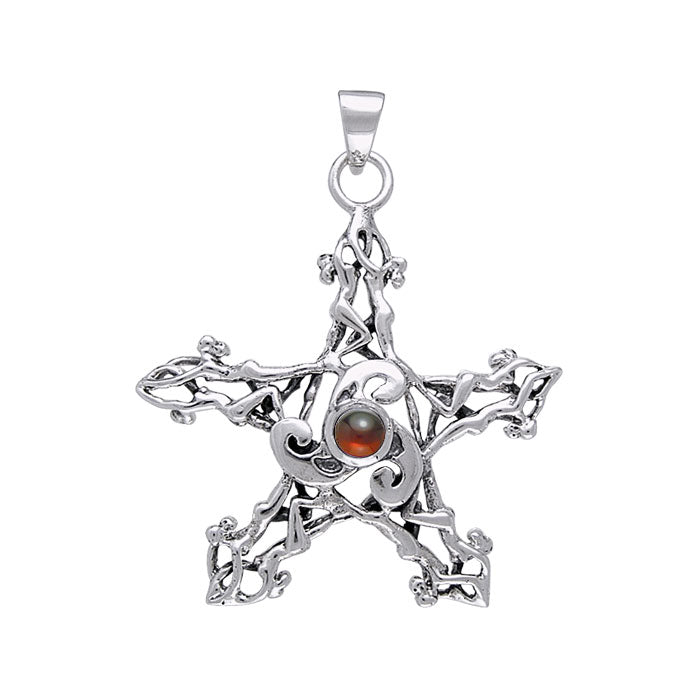 Silver Pentagram Pentacle Pendant - Magicksymbols