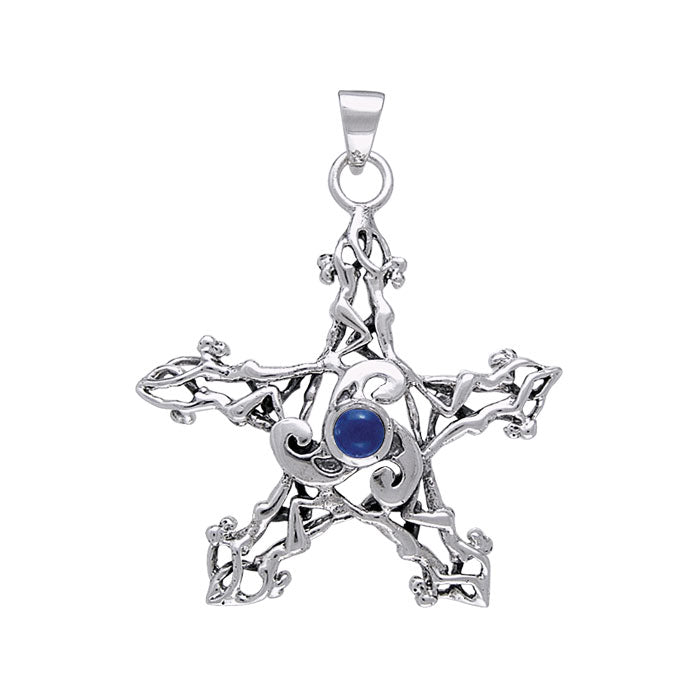 Silver Pentagram Pentacle Pendant - Magicksymbols