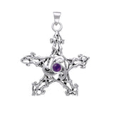Silver Pentagram Pentacle Pendant TP3300