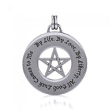 Silver Pentagram Pentacle Pendant TP3305