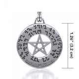 Silver Pentagram Pentacle Pendant TP3305