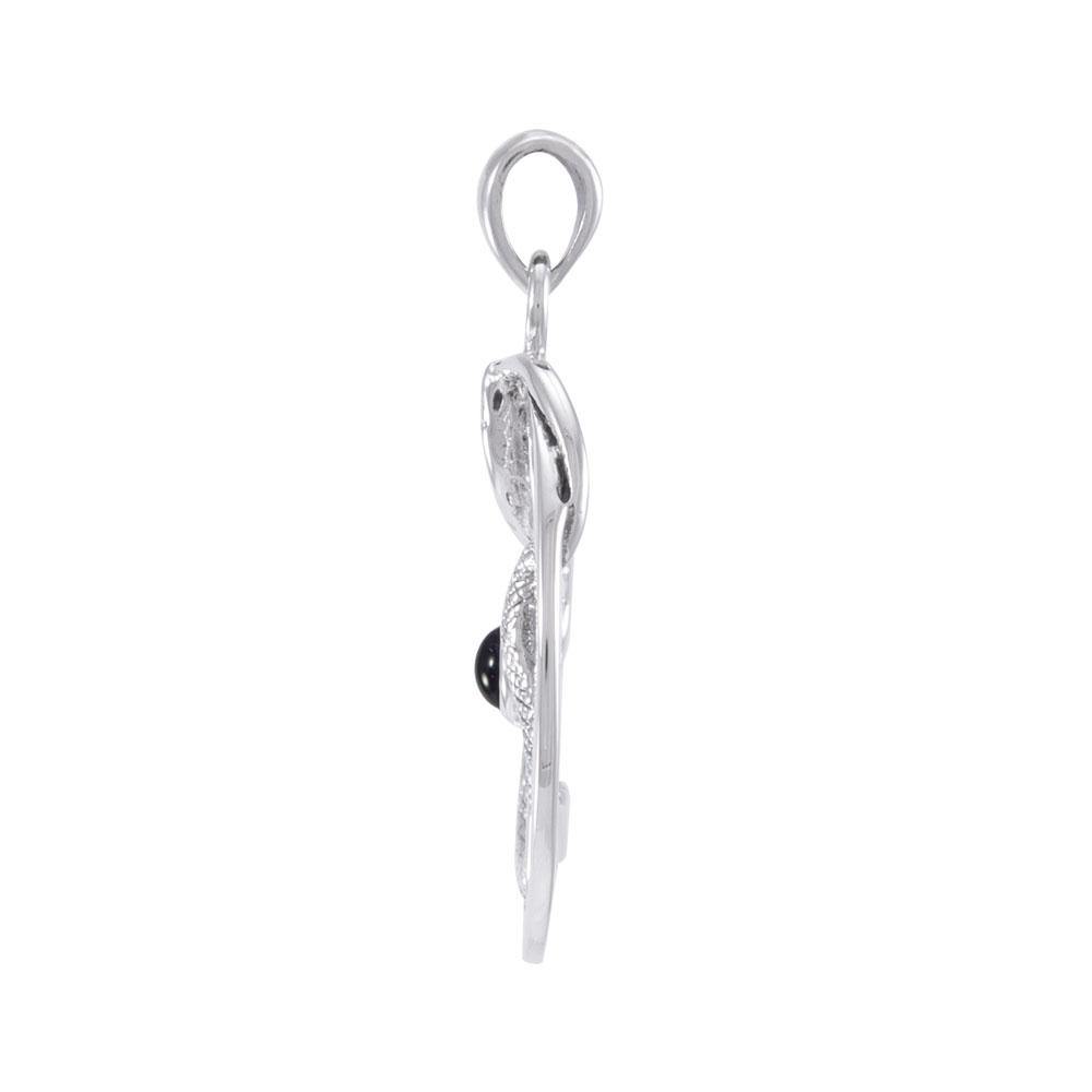 The Star with Weaving Snake Silver Pendant TP3312 - Jewelry