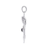 The Star with Weaving Snake Silver Pendant TP3312 - Jewelry