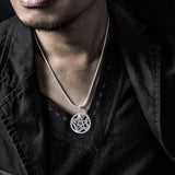The Star with Weaving Snake Silver Pendant TP3312 - Jewelry
