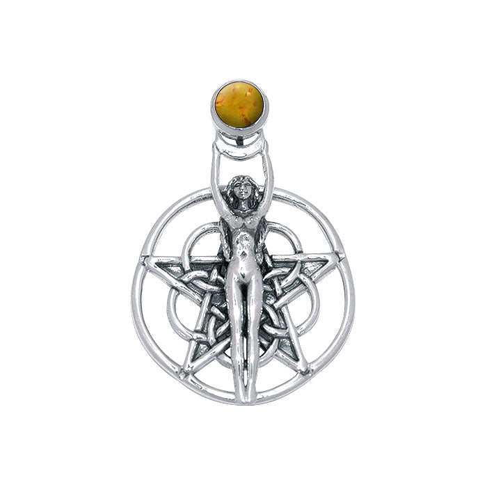 Silver Pentagram Pentacle Pendant - Magicksymbols