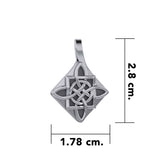 Celtic Spirits Quaternary Knot Sterling Silver Pendant TP3391