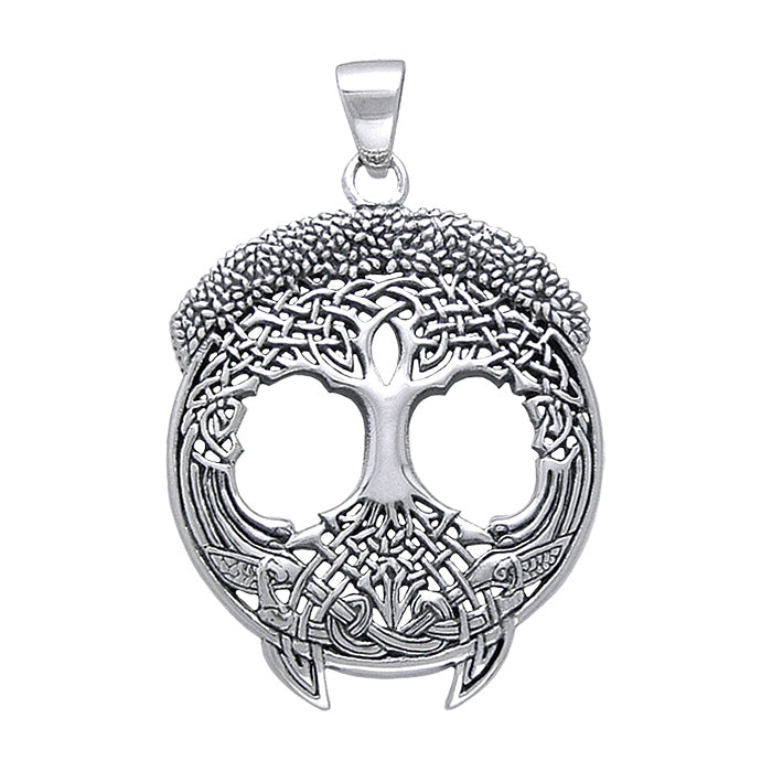 Celtic Knotwork Tree of Life Silver Pendant TP3472