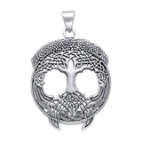 Celtic Knotwork Tree of Life Silver Pendant TP3472