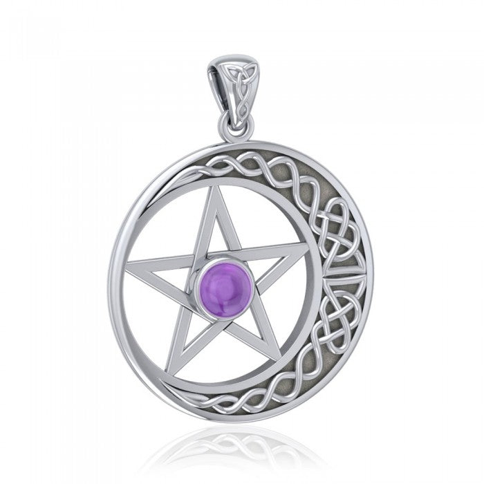 Silver Pentagram Pentacle Pendant TP474