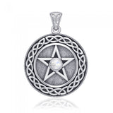 Silver Pentagram Pentacle Pendant  TP568