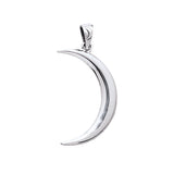 Crescent Moon Sterling Silver Pendant TP613