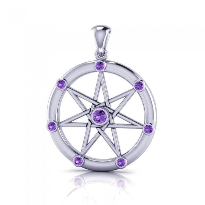 Elven Star Silver and Gem Pendant TP747 - Jewelry