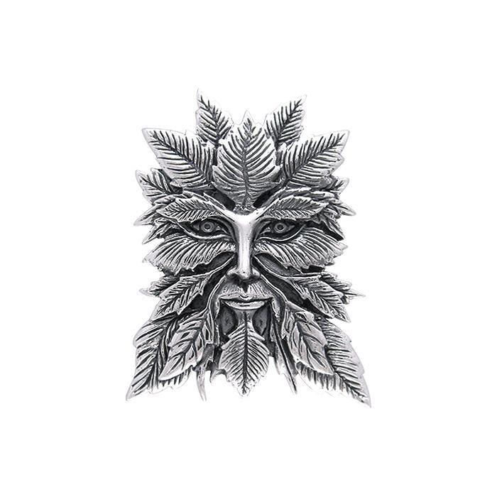 Jessica Galbreth Green Man Silver Pendant TPD002 - Jewelry