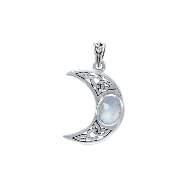 Blue Moon Silver Pendant with Gemstone TPD4056