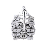 Bamberg Green Man Sterling Silver Pendant by Oberon Zell TPD1019