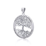 Continuously Inspiring - The Ethereal Symbol of the Theban Tree of Life Sterling Silver Pendant by Mickie Mueller TPD1043