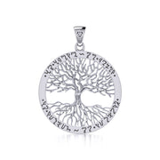Continuously Inspiring - The Ethereal Symbol of the Theban Tree of Life Sterling Silver Pendant by Mickie Mueller TPD1043