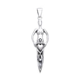 Danu Goddess Silver Pendant
