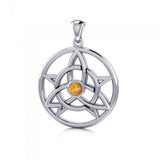 Celtic Trinity The Star Sterling Silver Pendant TPD134
