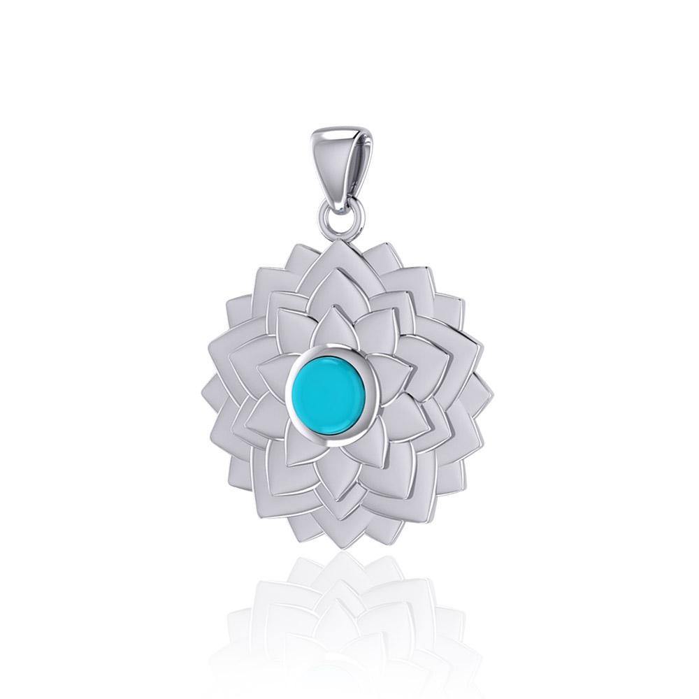 Sahasrara Crown Silver and Gold Chakra Pendant TPD1510 - Jewelry