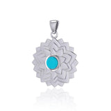 Sahasrara Crown Silver and Gold Chakra Pendant TPD1510 - Jewelry