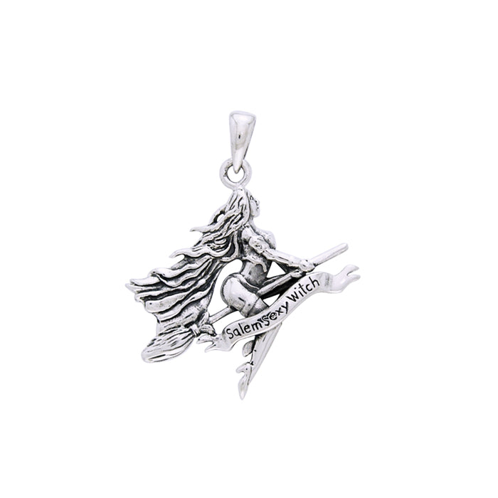 Salem Sexy Witch Silver Pendant TPD2927