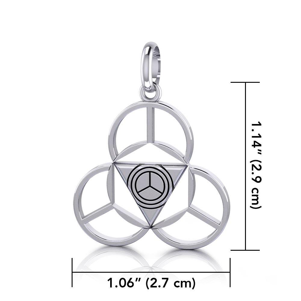 Be Your Own Captain Silver Pendant by Sibylle Grummes Unruh TPD3981 - Jewelry