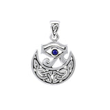 Eye of Horus Celtic Moon Pendant TPD4278