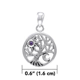 A beautiful surprise in the Tree of Life ~ Sterling Silver Pendant TPD4292