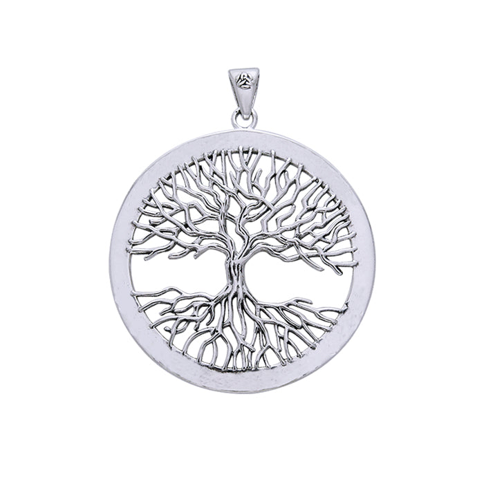 Mickie Mueller Wiccan Tree of Life Silver Pendant TPD4304