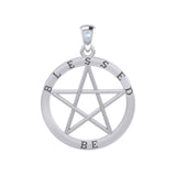 Blessed Be Pentacle Silver Pendant TPD4504