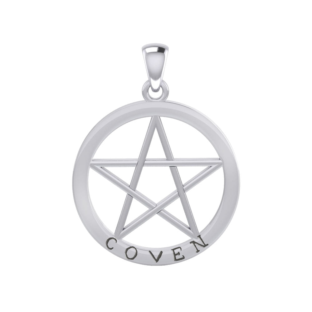 Coven Pentagram Silver Pendant TPD4506