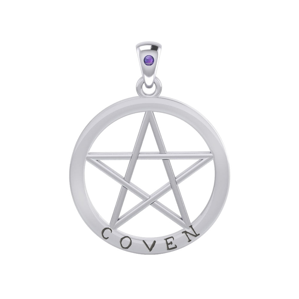 Coven Pentagram Silver Pendant TPD4506