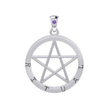 Ritual Pentagram Silver Pendant TPD4519
