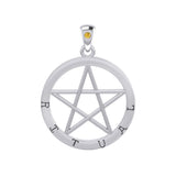Ritual Pentagram Silver Pendant TPD4519