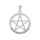 Majickal Pentagram Silver Pendant TPD4549