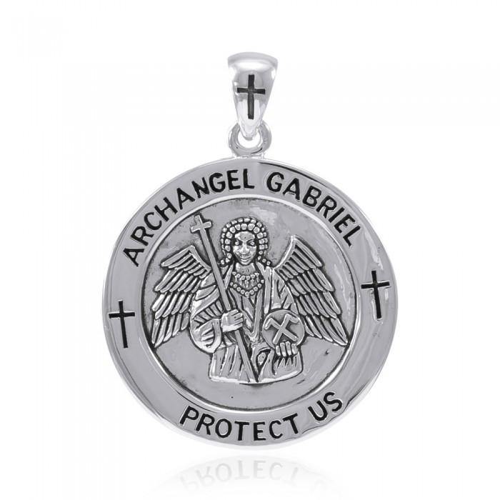 Archangel Gabriel  Medallion Pendant TPD4642 - Jewelry