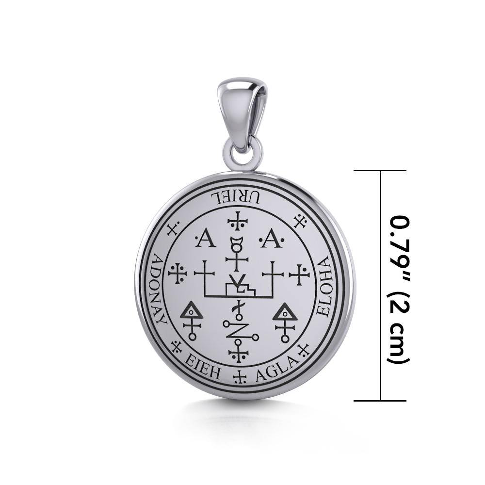 Sigil of the Archangel Uriel Small Sterling Silver Pendant TPD4785 - Jewelry