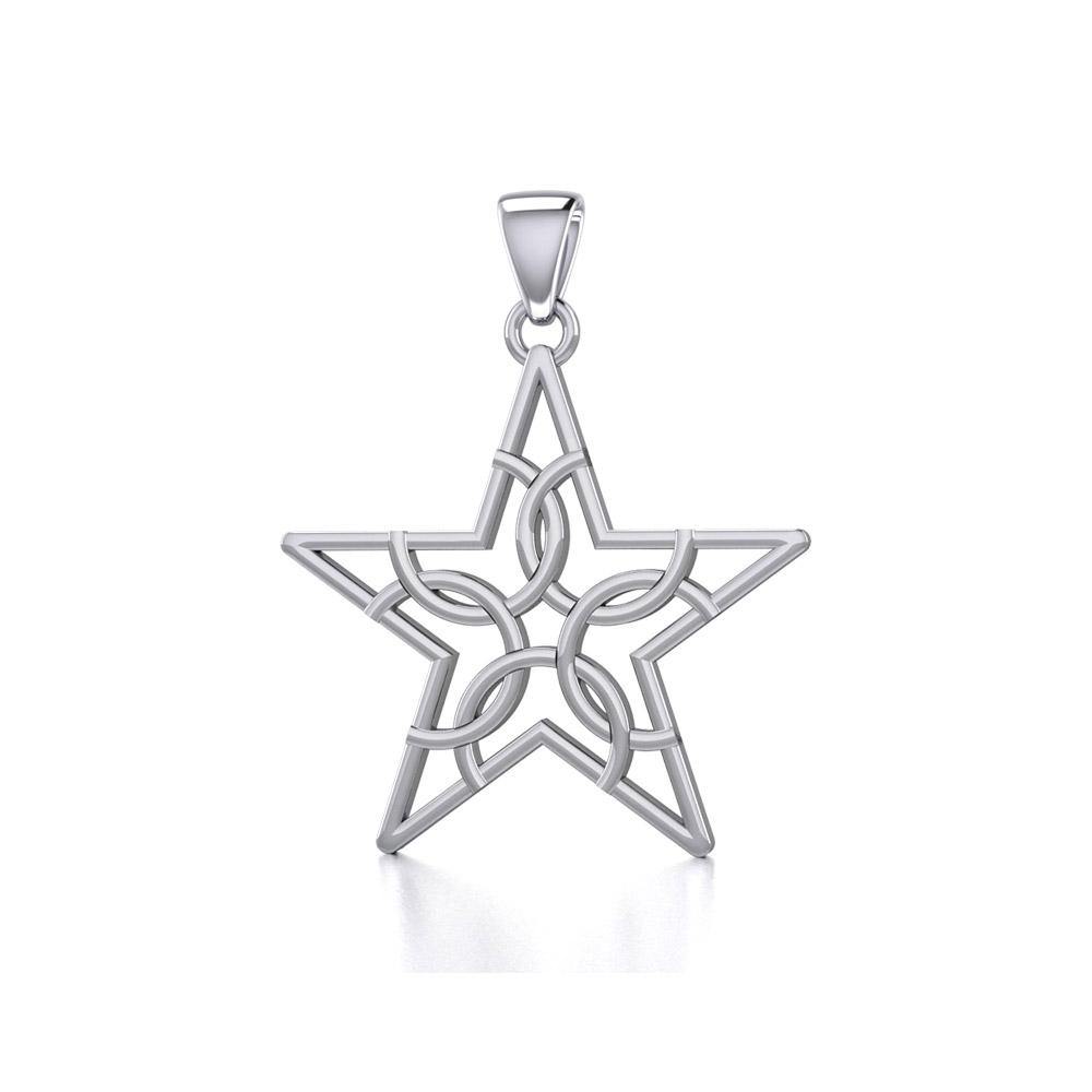 The Fifth Circle with Star Silver Pendant TPD5264 - Jewelry