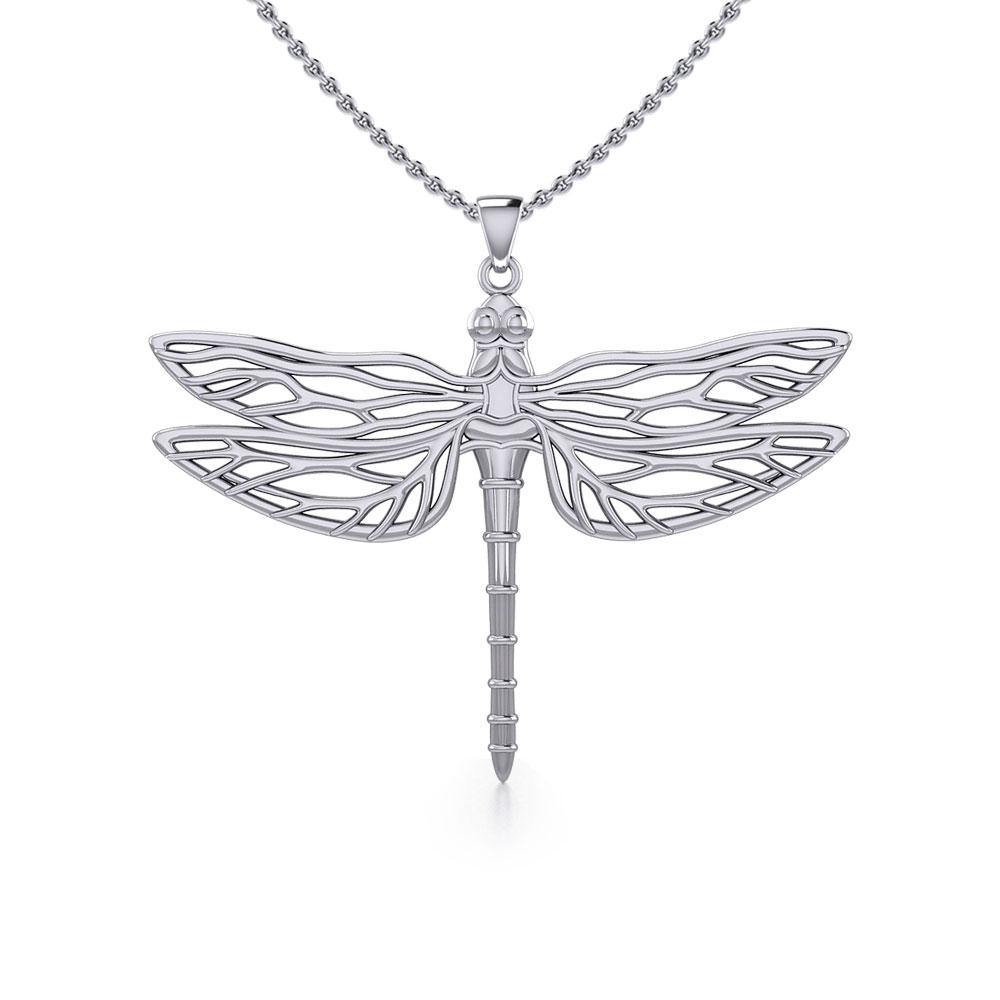 Break Away with the Dragonfly Silver Pendant TPD5383 - Jewelry