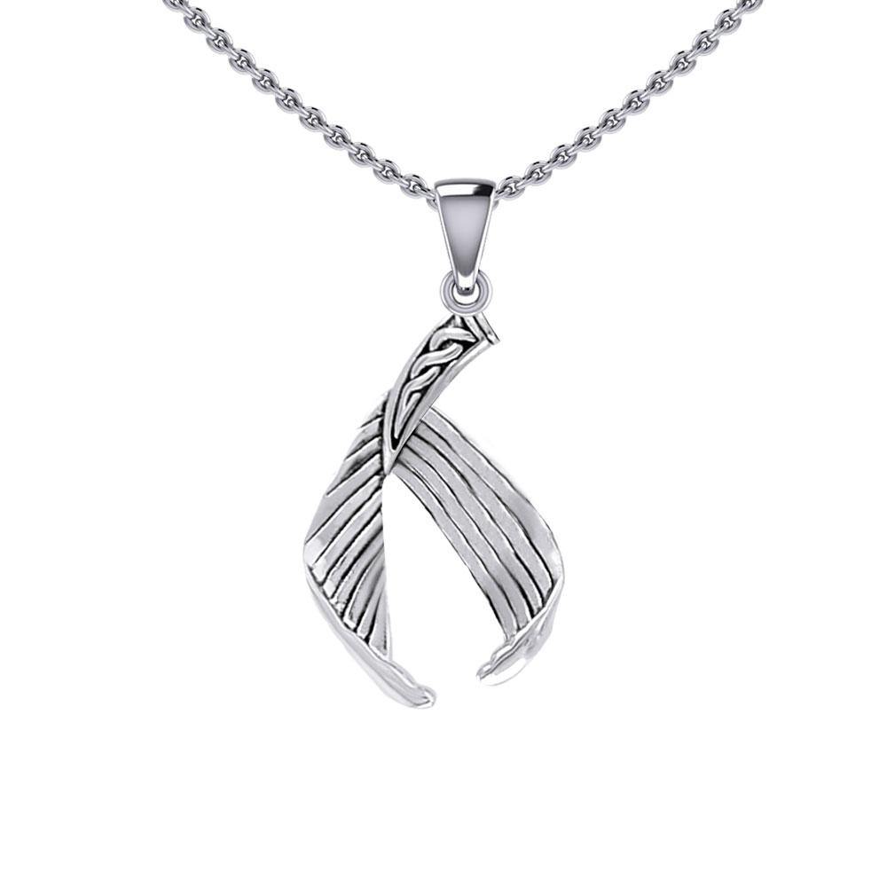 Celtic Mermaid Tail Sterling Silver Pendant TPD5474 - Jewelry