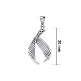 Celtic Mermaid Tail Sterling Silver Pendant TPD5474 - Jewelry