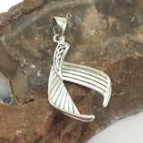 Celtic Mermaid Tail Sterling Silver Pendant TPD5474