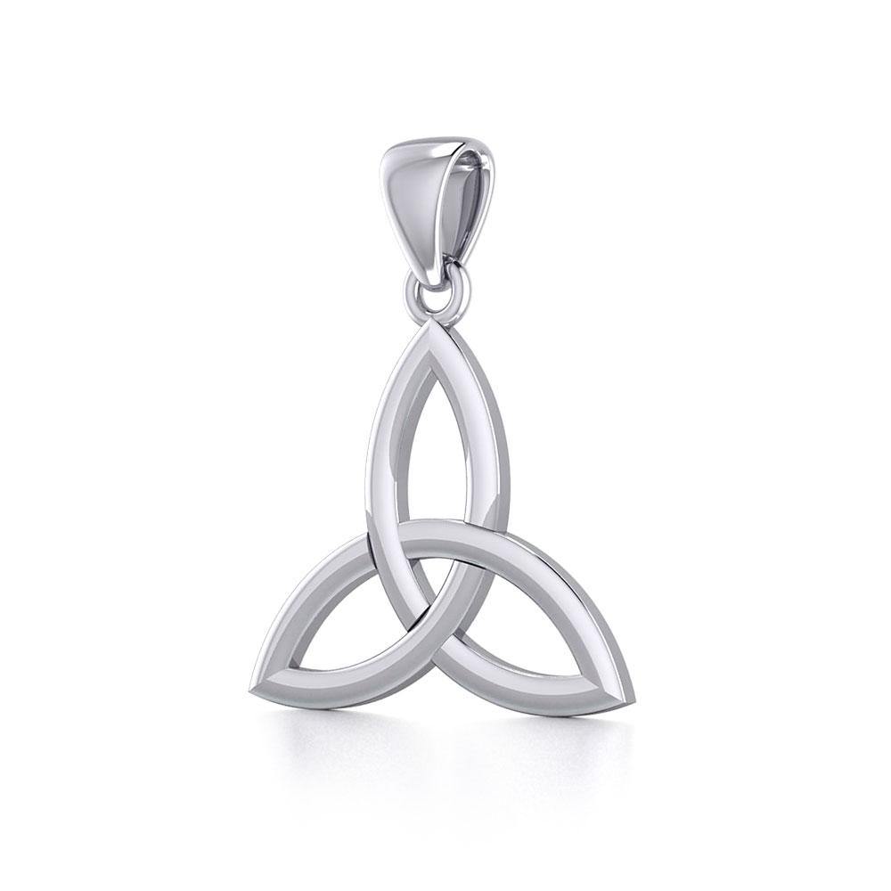 Celtic Trinity Knot Silver Pendant Medium Size TPD5606 - Jewelry