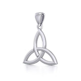 Celtic Trinity Knot Sterling Silver Pendant Medium Size TPD5606