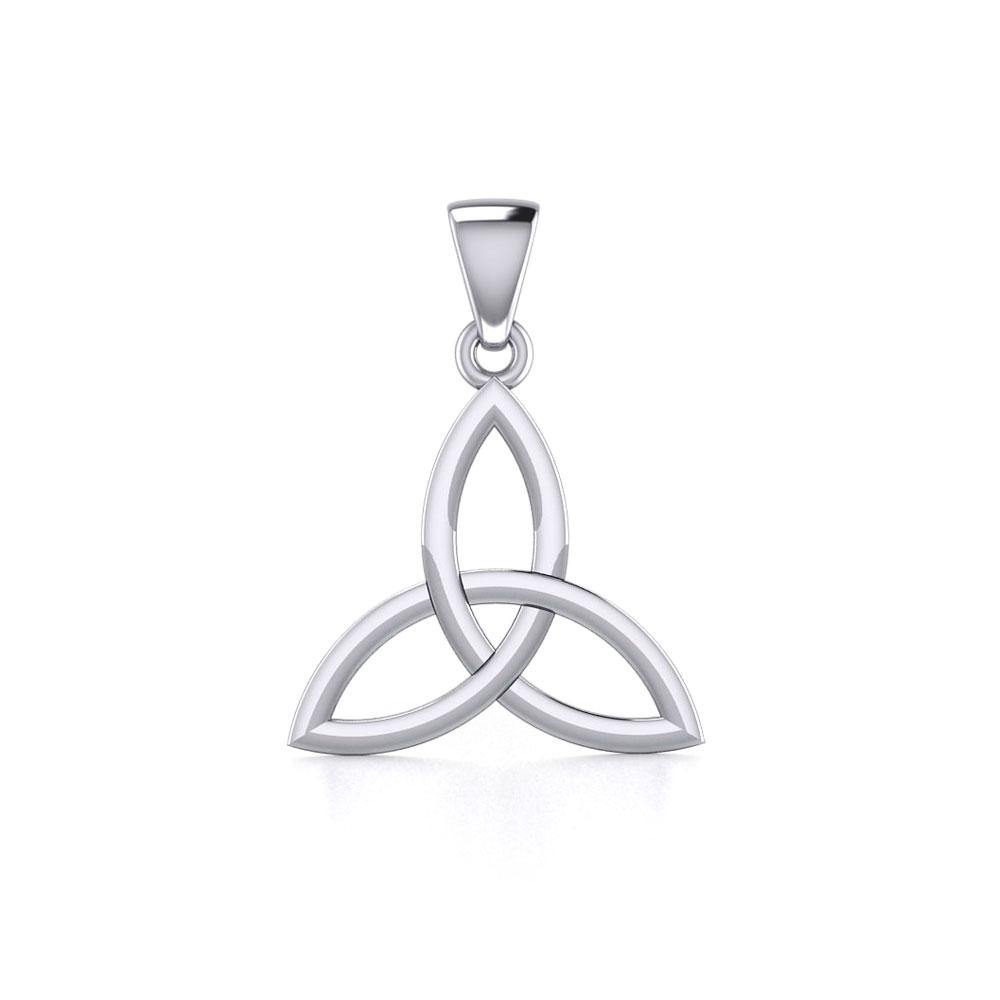 Celtic Trinity Knot Silver Pendant Small Size TPD5607 - Jewelry