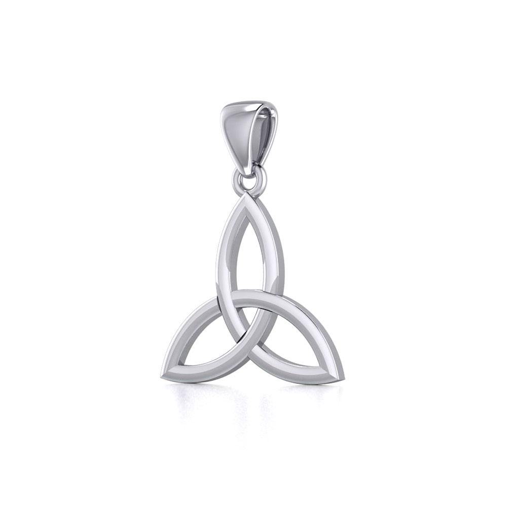 Celtic Trinity Knot Silver Pendant Small Size TPD5607 - Jewelry