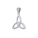 Celtic Trinity Knot Silver Pendant Small Size TPD5607 - Jewelry